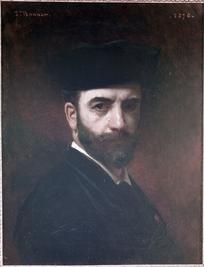 Zelfportret, 1876 door Leon Joseph Florentin Bonnat